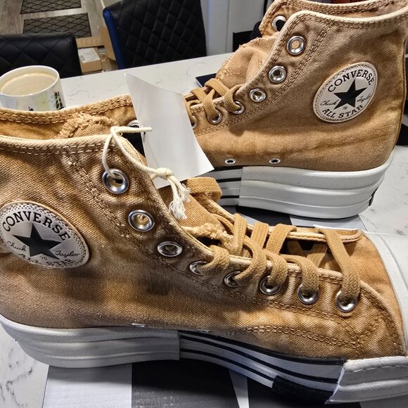 Converse x DRKSHDW DBL DRKSTR OVERDYE Chuck 70 ‘Blonde' A06756C MENS SIZE 10 NEW - Picture 5 of 16